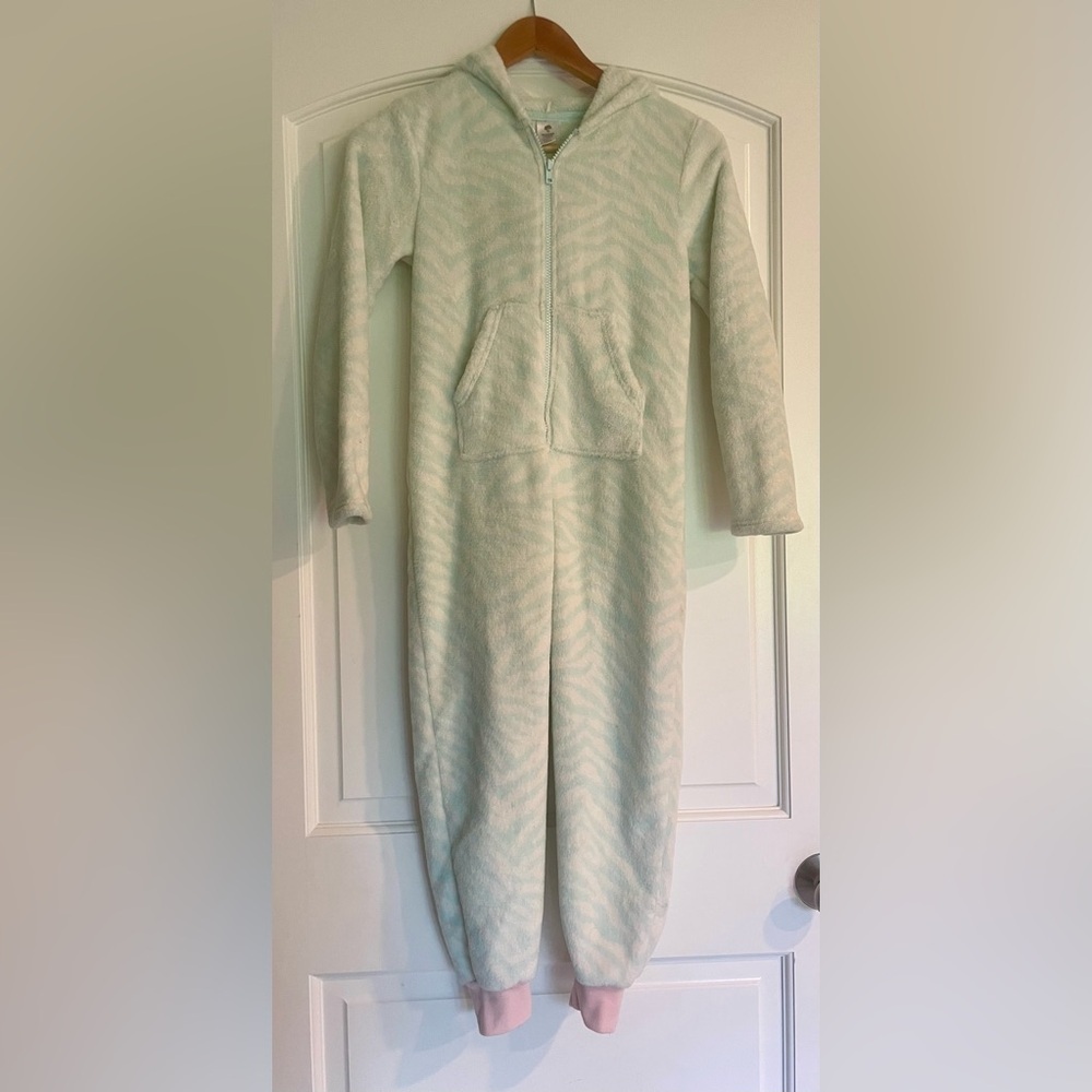 Tucker + Tate Cream Kids Green Unicorn Pajamas